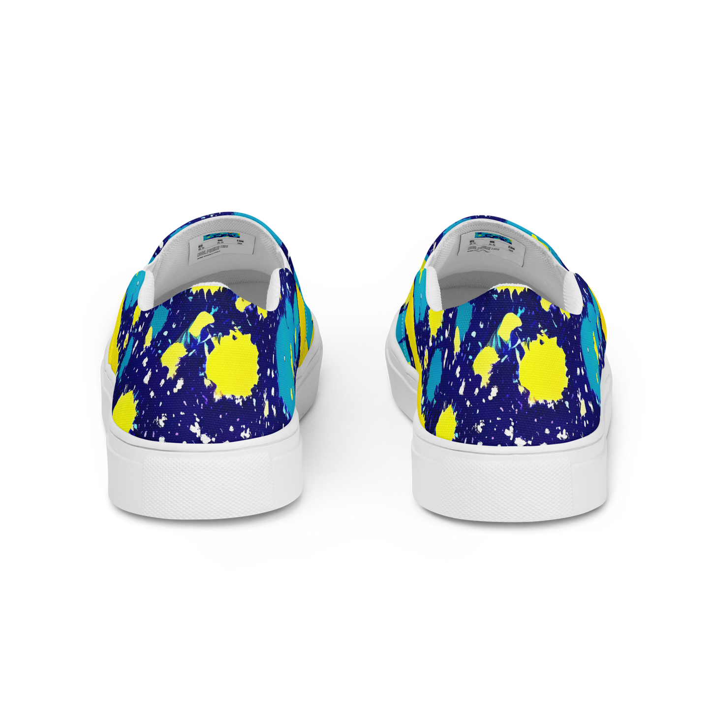 Women's Slip-On Canvas Shoes - Starburst Splash