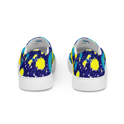 Women's Slip-On Canvas Shoes - Starburst Splash