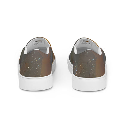 Men's Slip-On Canvas Shoes - Gilded Galaxies