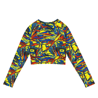 Long Sleeve Crop Top - Cyberflow Circuit