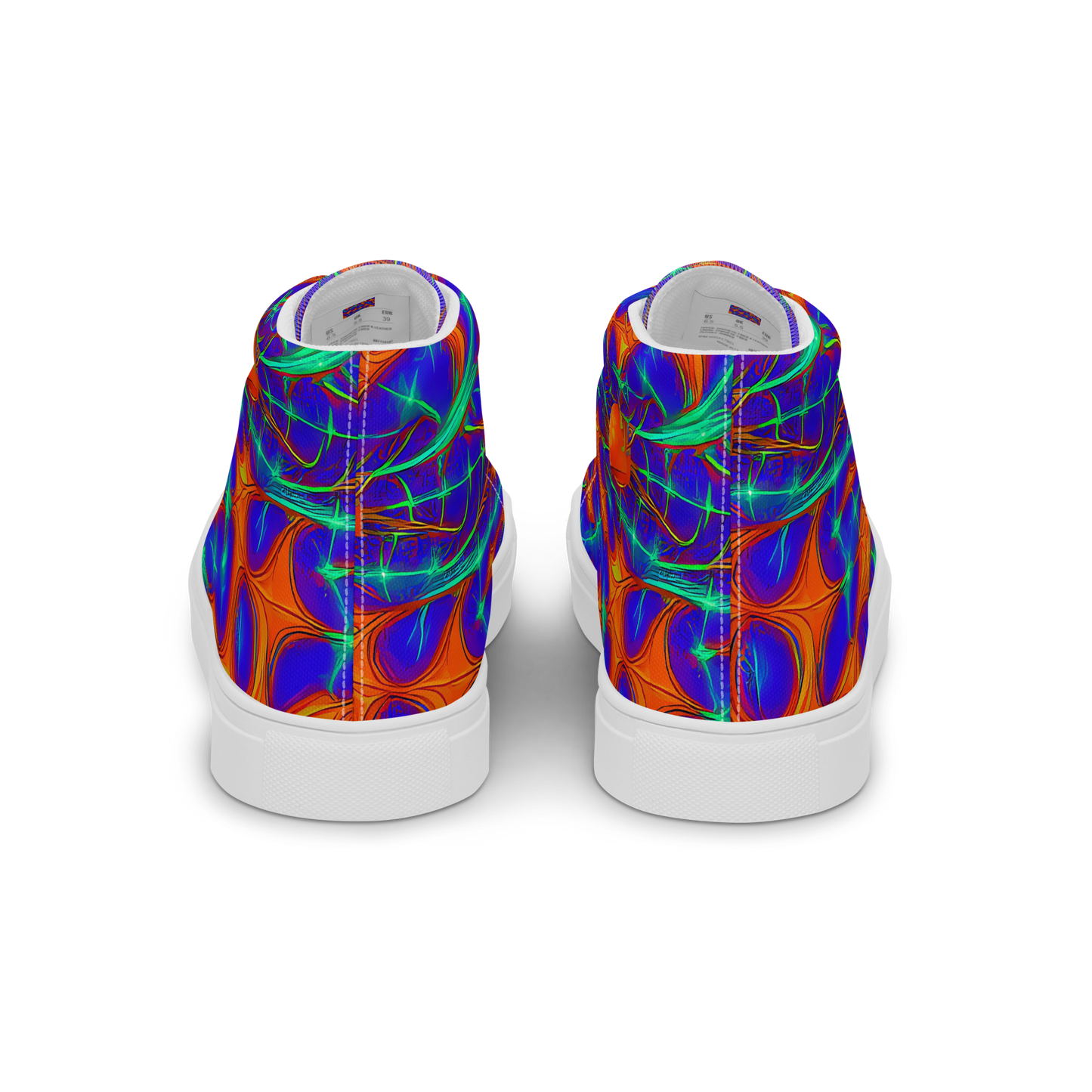 Men's High Top Canvas Shoes - Nebula Tides