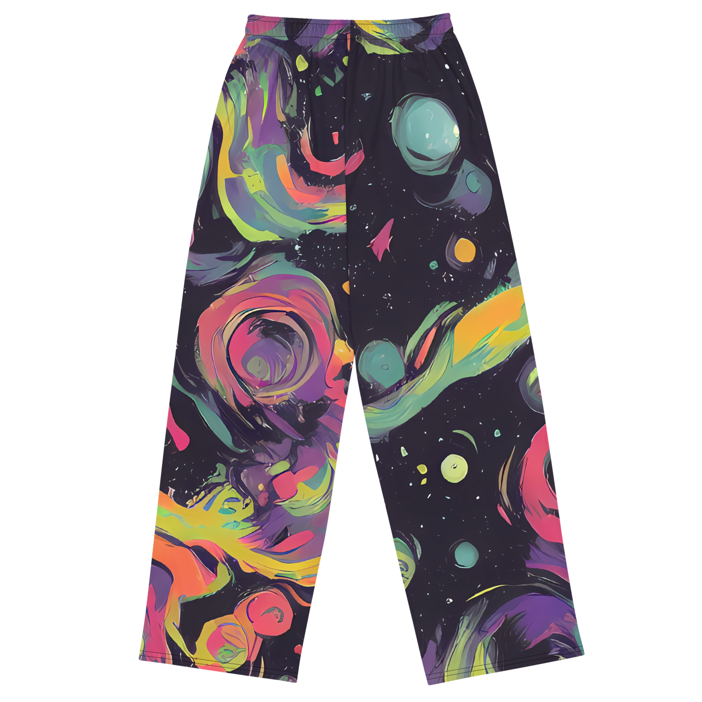 Wide-Leg Pants - Psychedelic Drift