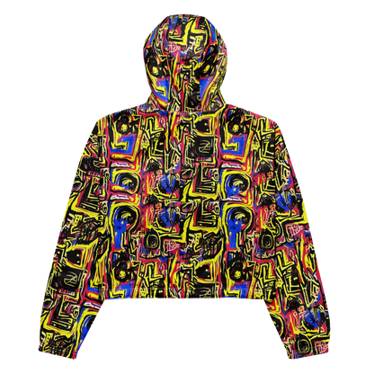 Women's Cropped Windbreaker - Beyond the Canvas