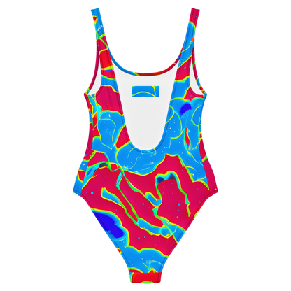 One-Piece Swimsuit - Electric Bloom