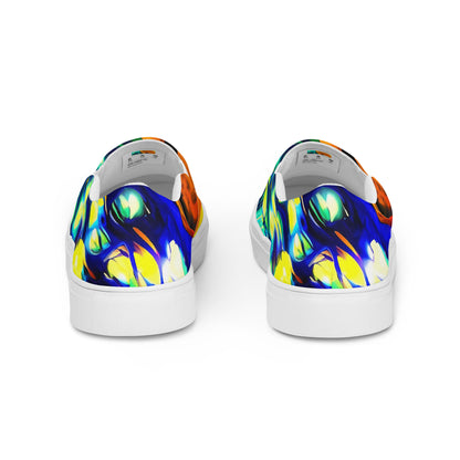 Women's Slip-On Canvas Shoes - Illuminated Whirl