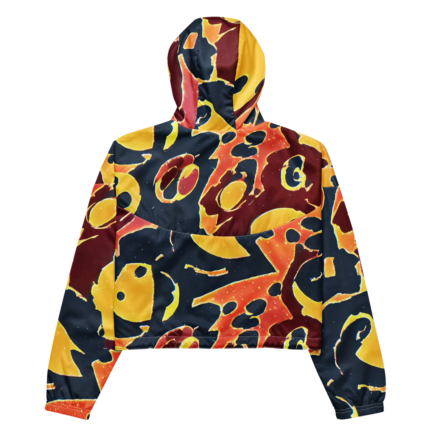 Women's Cropped Windbreaker - Sunset Silhouette
