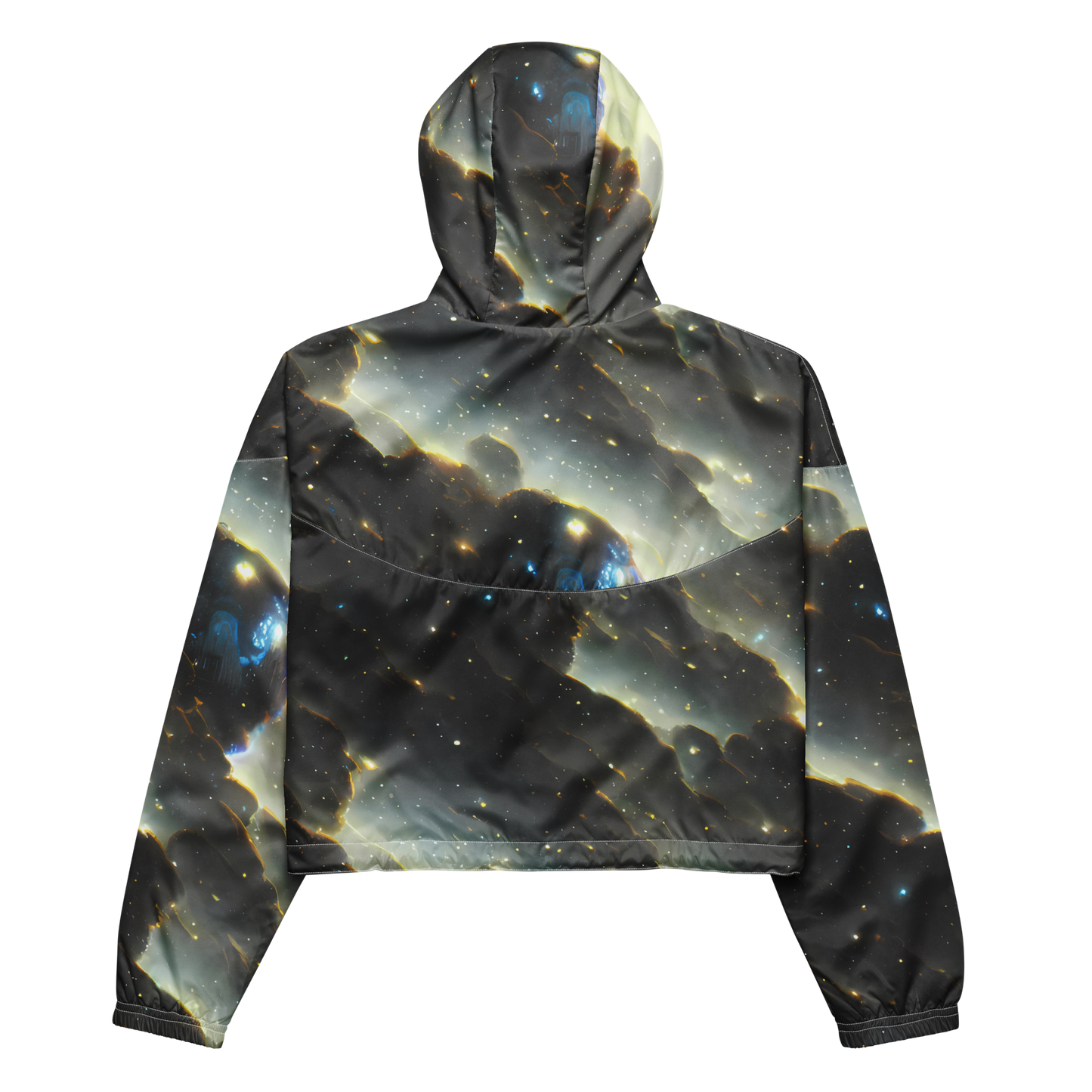 Women's Cropped Windbreaker - Rutkowski Nebula