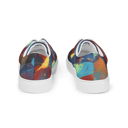 Women's Lace-Up Canvas Shoes - Journey Through Infinity