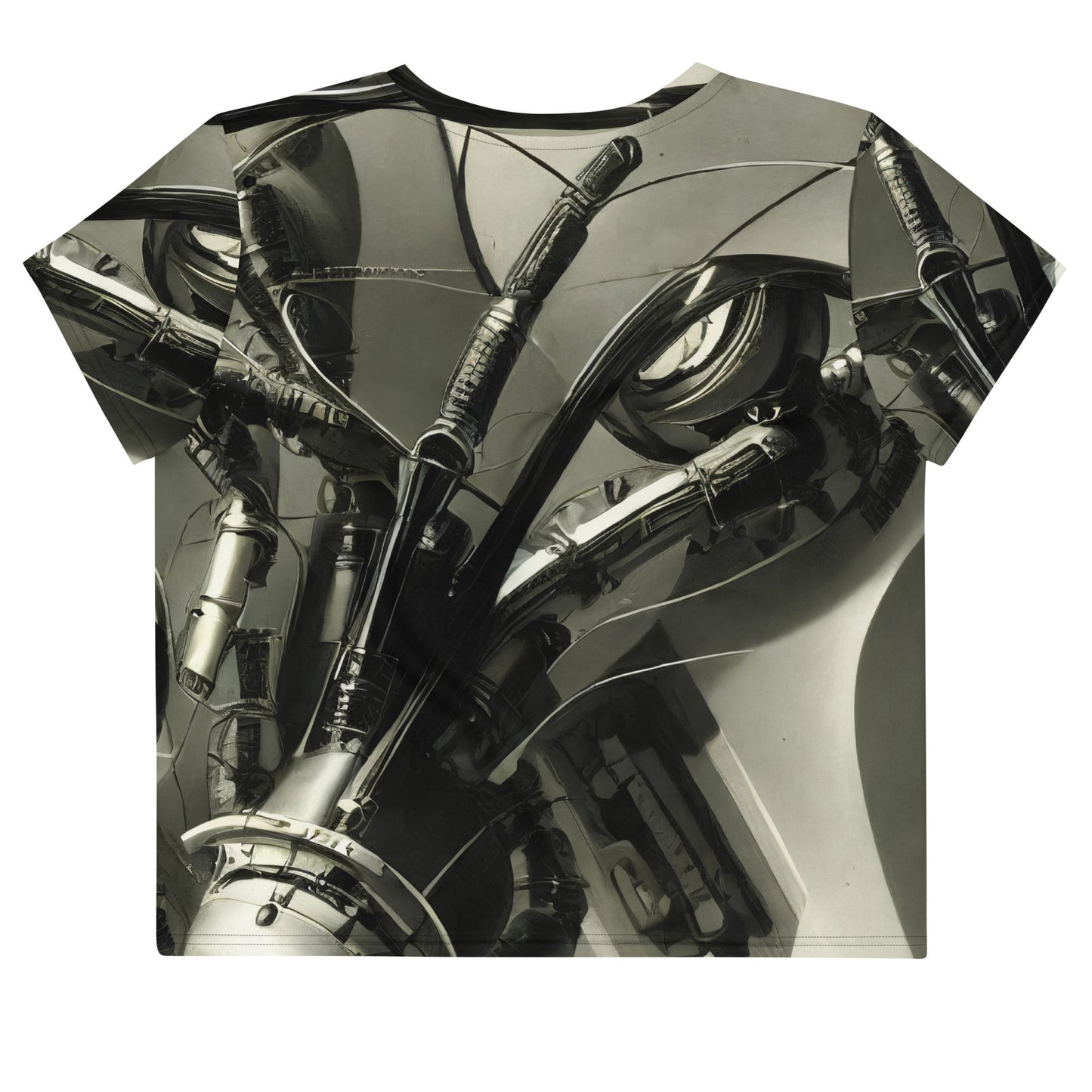 Women's Crop Tee - Cyber Reverie