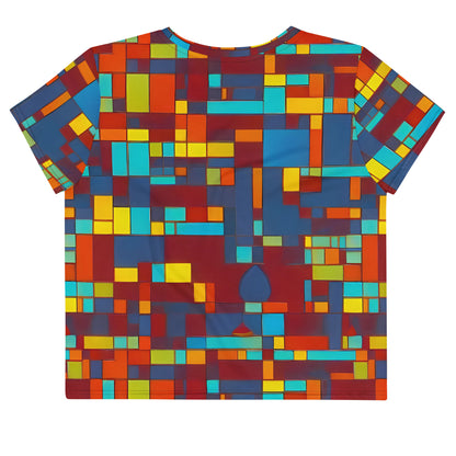 Women's Crop Tee - Astral Grid