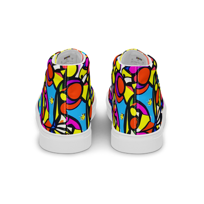 Women's High Top Canvas Shoes - Eclectic Fantasy