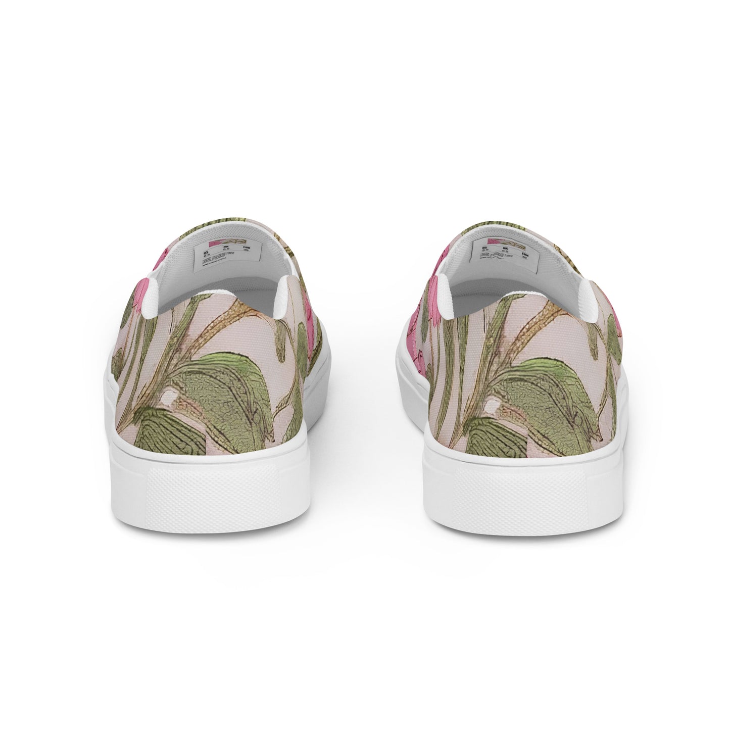 Women's Slip-On Canvas Shoes - Blossom Symphony