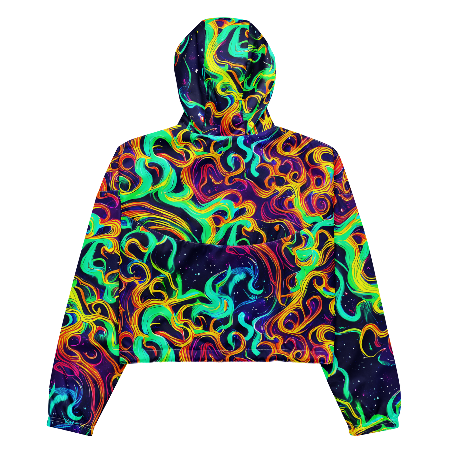 Women's Cropped Windbreaker - Cheston Swirl