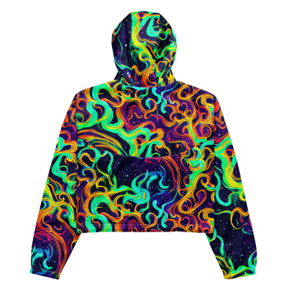 Women's Cropped Windbreaker - Cheston Swirl