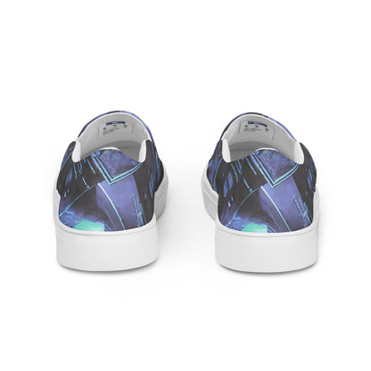 Women's Slip-On Canvas Shoes - Galactic Circuit