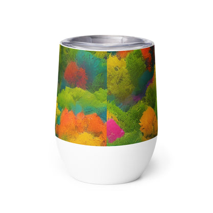 Wine Tumbler - Autumn Kaleidoscope