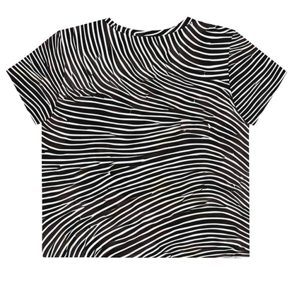 Women's Crop Tee - Silent Currents