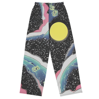 Wide-Leg Pants - Lunar Waves