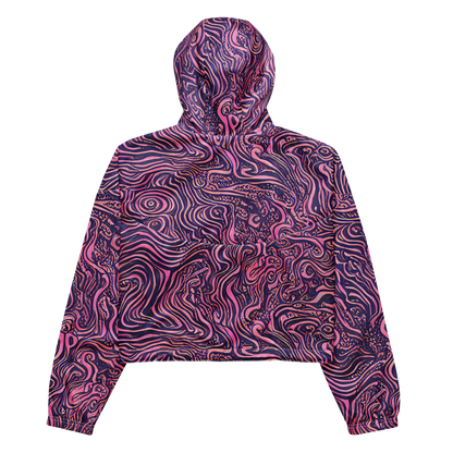 Women's Cropped Windbreaker - Ethereal Etch