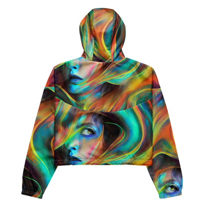 Women's Cropped Windbreaker - Dreamweaver Fusion