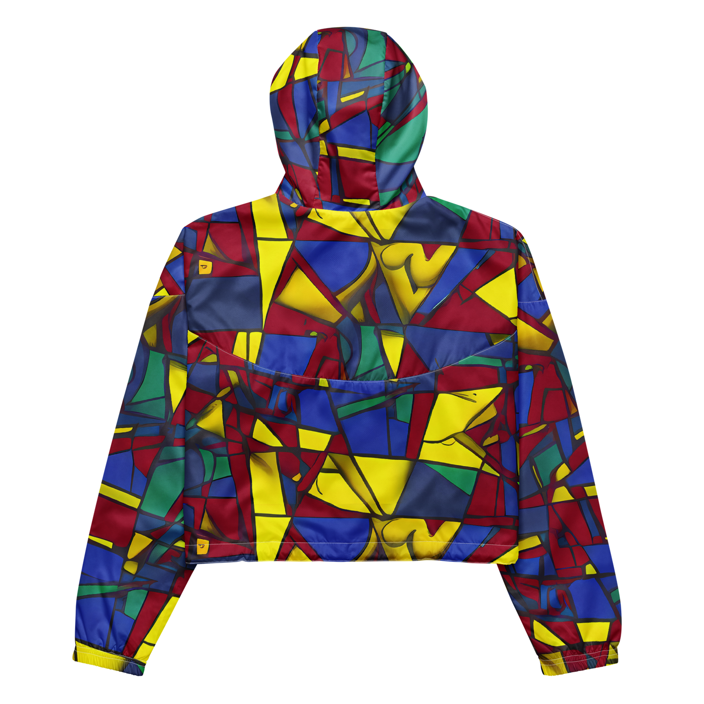 Women's Cropped Windbreaker - Vibrant Vexation