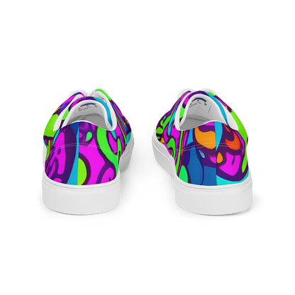 Women's Lace-Up Canvas Shoes - Funky Vortex