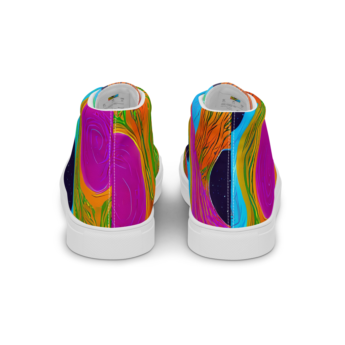 Women's High Top Canvas Shoes - Galactic Harmony