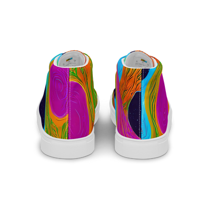 Women's High Top Canvas Shoes - Galactic Harmony