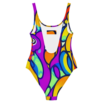 One-Piece Swimsuit - Kaleido Fish