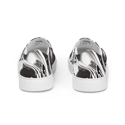 Men's Slip-On Canvas Shoes - Twilight Vortex