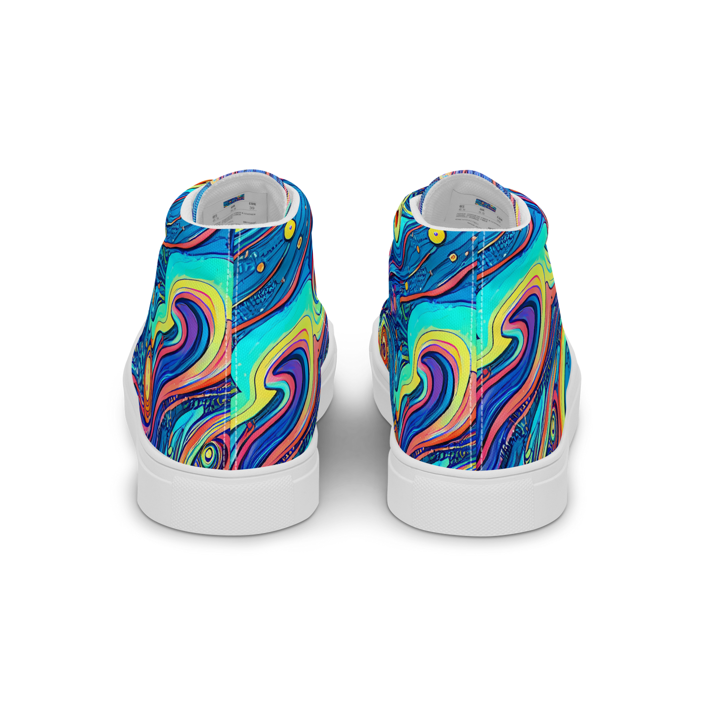 Women's High Top Canvas Shoes - Echoes of Vortex