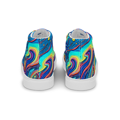 Women's High Top Canvas Shoes - Echoes of Vortex