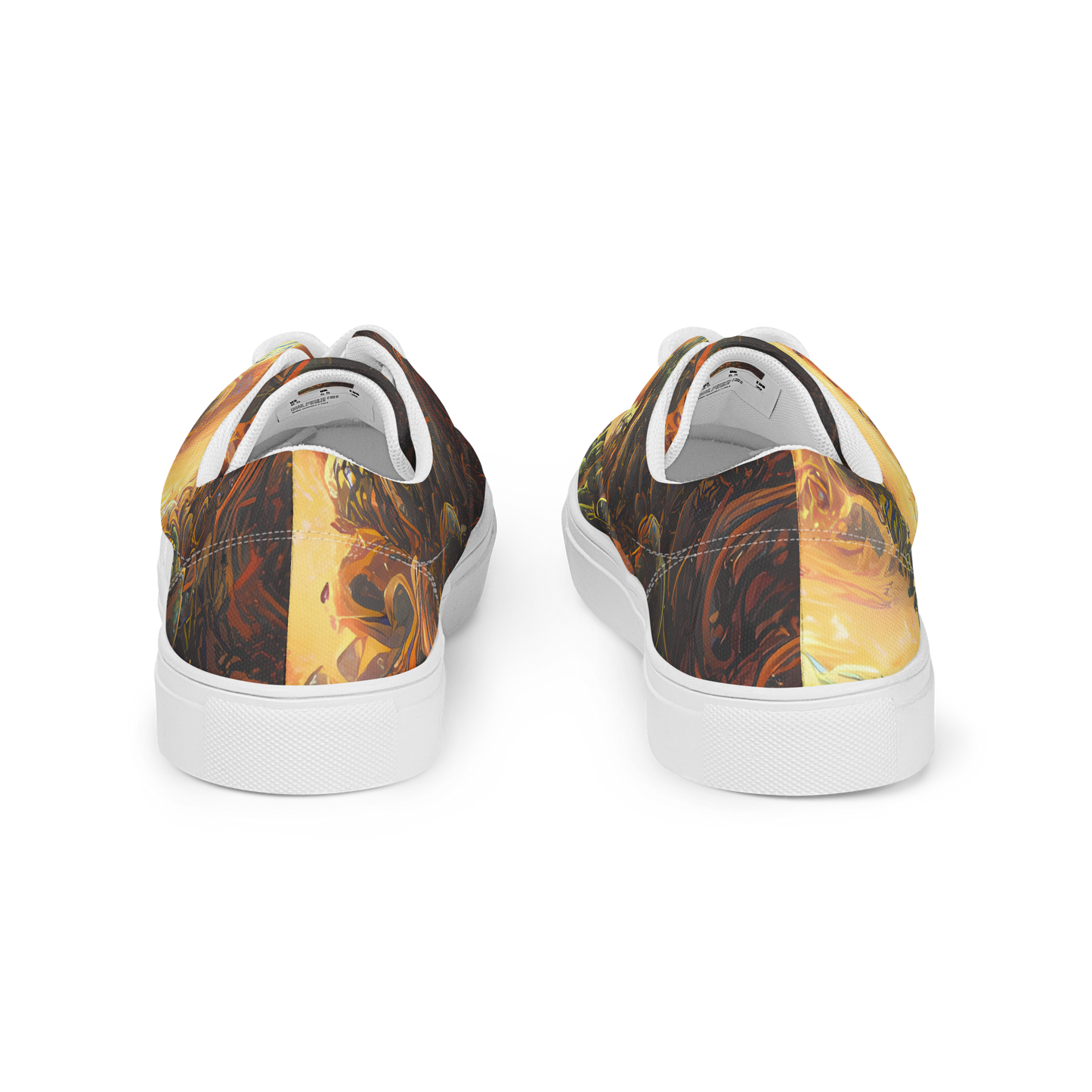 Men's Lace-Up Canvas Shoes - Volcanic Cascade