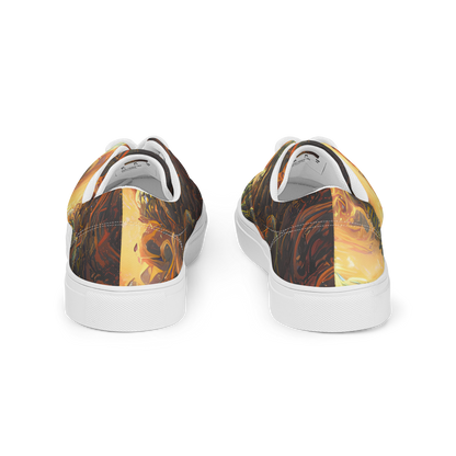 Men's Lace-Up Canvas Shoes - Volcanic Cascade