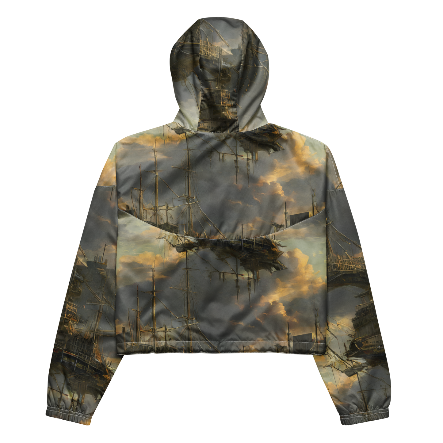 Women's Cropped Windbreaker - Ethereal Armada