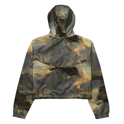 Women's Cropped Windbreaker - Ethereal Armada