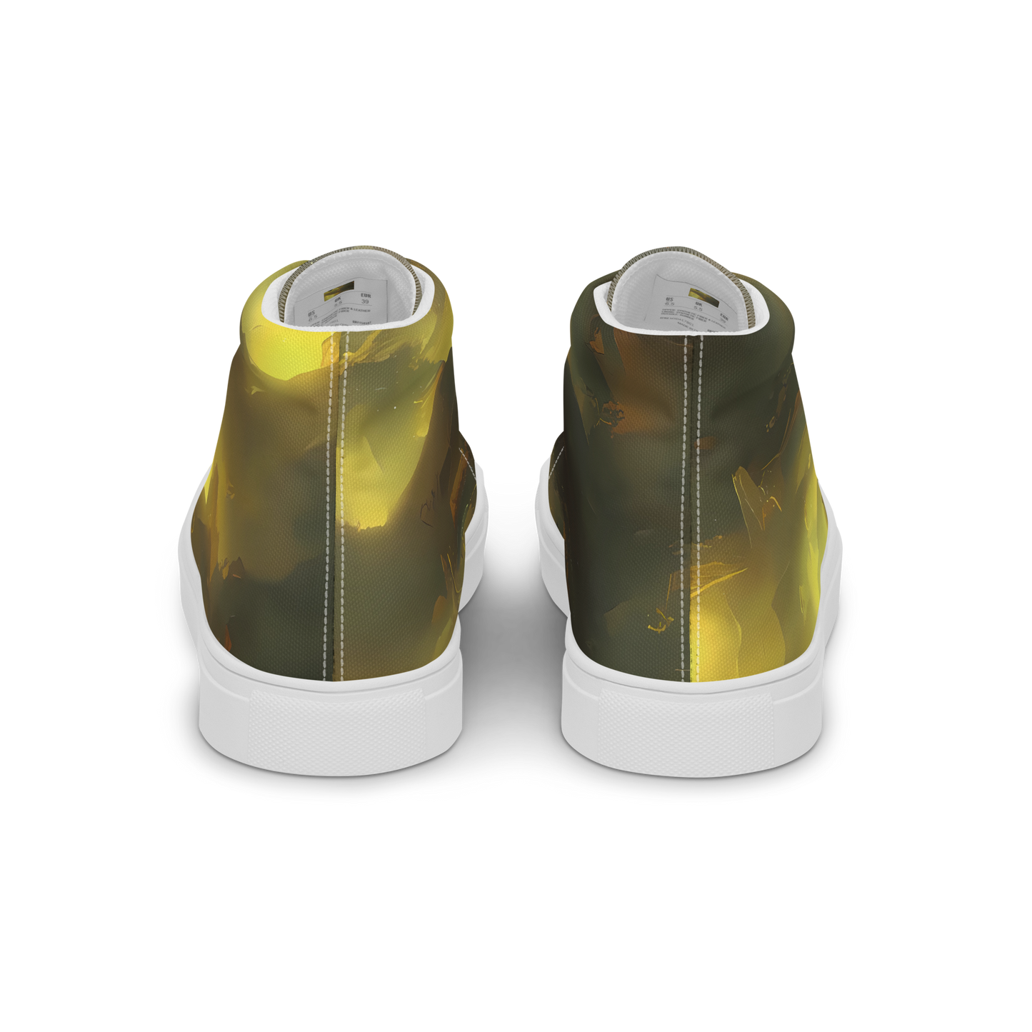 Men's High Top Canvas Shoes - Crimson Tide