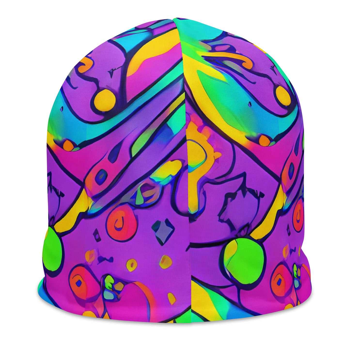 Beanie - Neon Galaxy Whirl