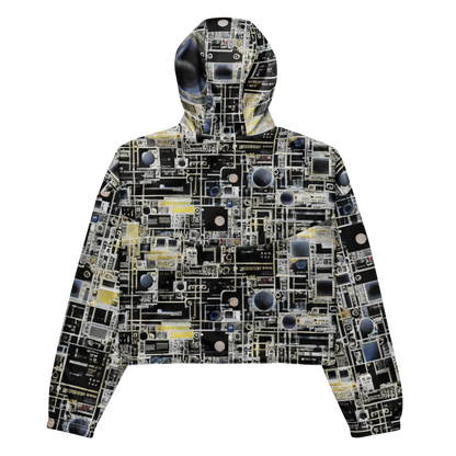 Women's Cropped Windbreaker - High Contrast, As A Texture, David Eugene Henry, Grace English