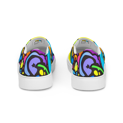 Women's Slip-On Canvas Shoes - Kaleidoscope Garden