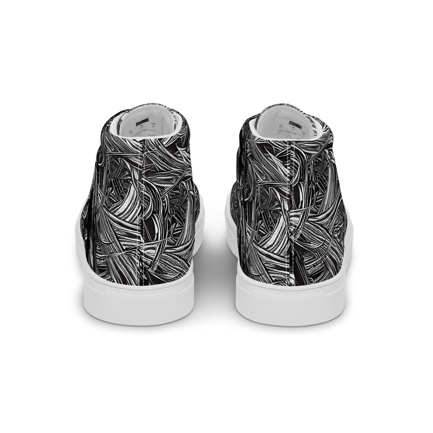 Women's High Top Canvas Shoes - Mesmeric Tangles