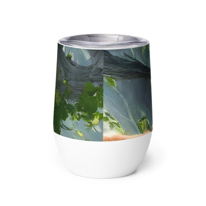 Wine Tumbler - Whiskered Enigma