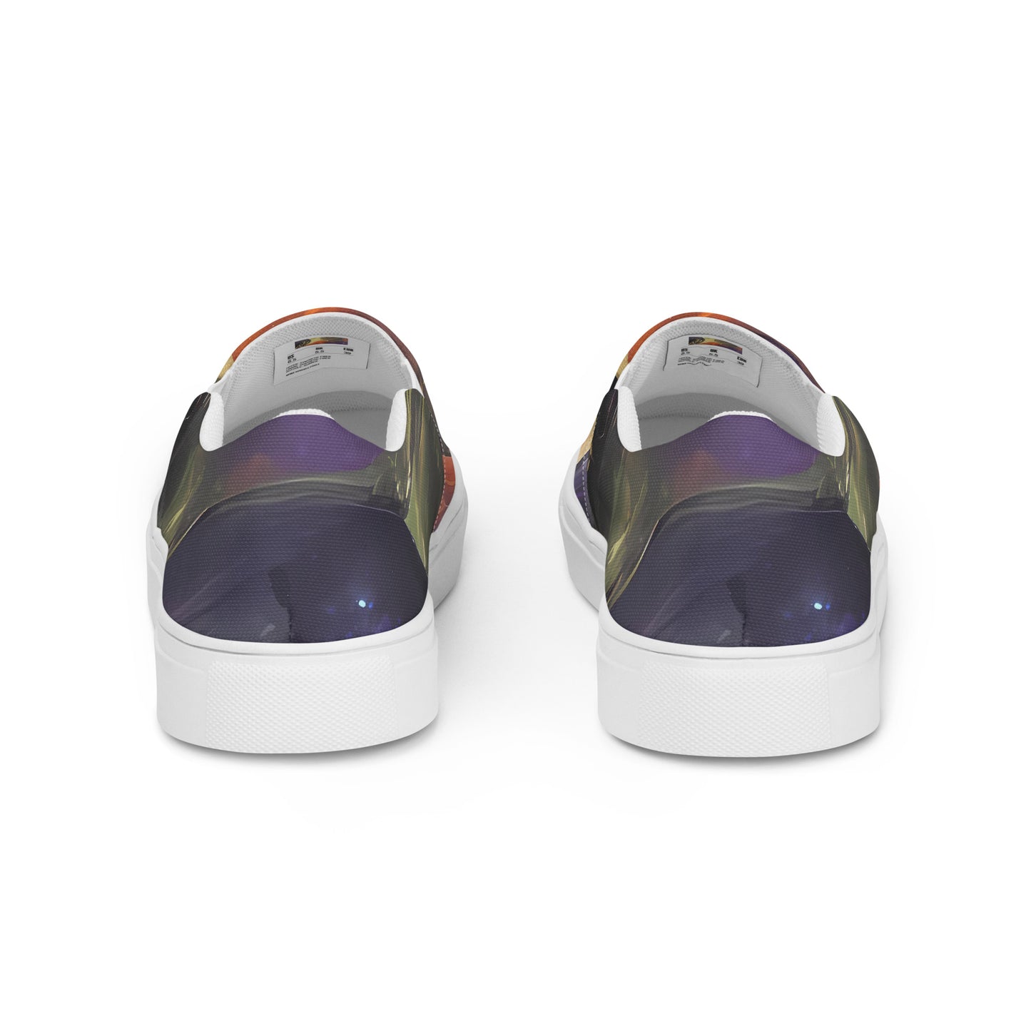 Women's Slip-On Canvas Shoes - Orbiting Embers