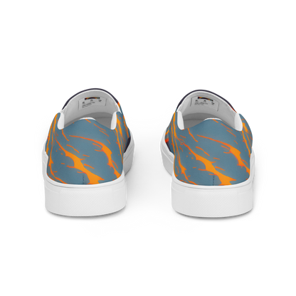 Men's Slip-On Canvas Shoes - Flames of Gravity