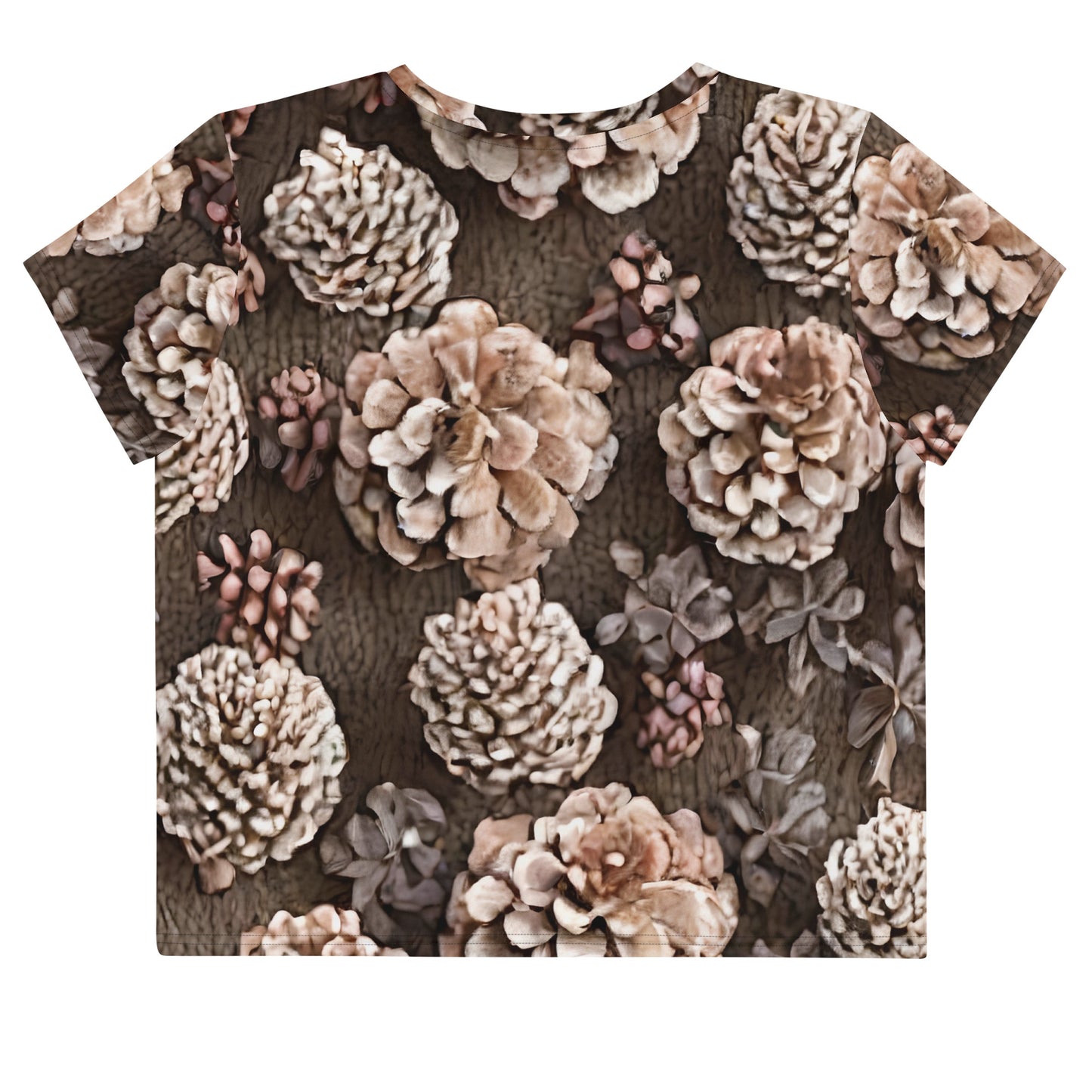 Women's Crop Tee - Pine Cone Reverie