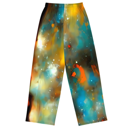 Wide-Leg Pants - Abstract Tapestries