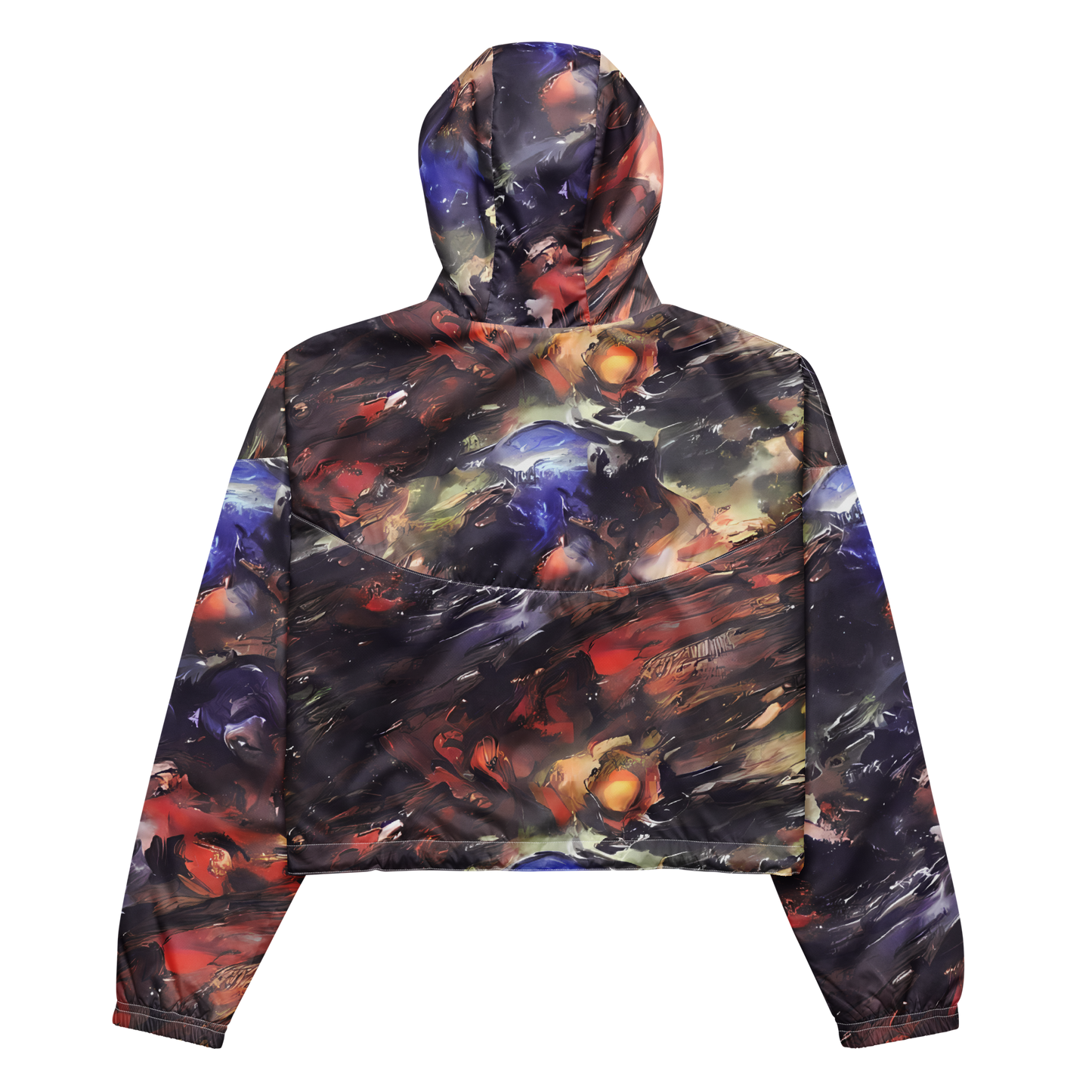 Women's Cropped Windbreaker - Twisted Terra