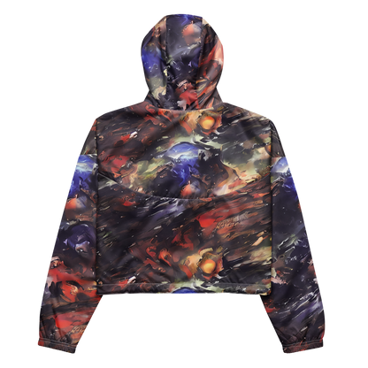 Women's Cropped Windbreaker - Twisted Terra