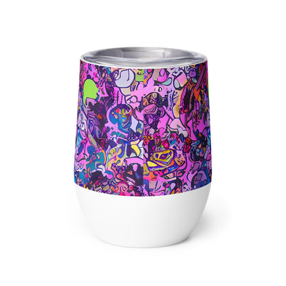 Wine Tumbler - Chromatic Frenzy