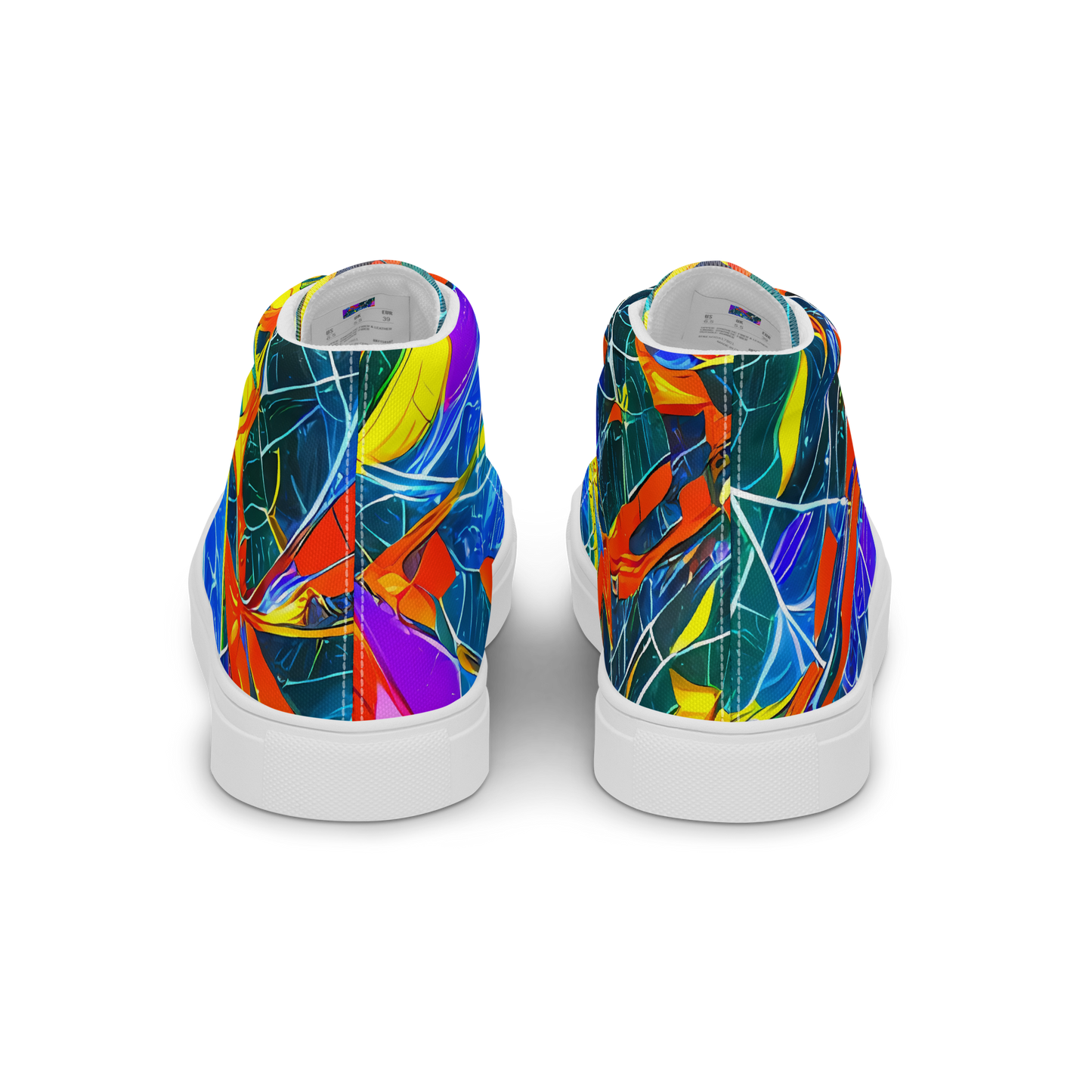 Men's High Top Canvas Shoes - Arkhipov Waves